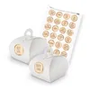 itenga SET Sprüche Stempeldesign Braun unlackiert (Motiv Produktbild-Vorschau 1