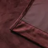 Vorhang Ösen Bordeaux Verdunkelung 140x245 cm Samt weich Produktbild-Vorschau 2