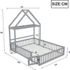 A diagram of a children's bed with dimensions indicated. Náhľad obrázku produktu