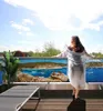Balkonbanner Küste Berge Balkon Sichtschutz Garten Produktbild-Vorschau 1