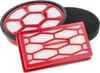 Three vacuum cleaner filters are arranged on a white background. Produktbild-Vorschau