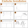 ZMH Lampe suspendue en rotin 3 flammes Lampe de table à Voir les images du produit 7