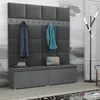 Garderobe LUTON 2 ANTHRACITE 33 – Farbe Anthrazit, moderner Produktbild-Vorschau 2