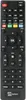 A black remote control with various buttons and labels. Produktbild-Vorschau