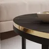 Runder Couchtisch SOLEIL MARMUR 2in1 Schwarz / Schwarz Produktbild-Vorschau 4