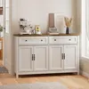 Credenza BEALIFE con 4 ante | 140x40x90 cm | MDF con angoli Anteprima dell’immagine prodotto 9