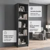 SELO Libreria moderna 50 x 31 x 183 cm – Antracite – 5 Anteprima dell’immagine prodotto 2