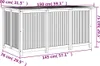 A line drawing diagram of an outdoor storage box with dimensions indicated by text and lines. Podgląd zdjęcia produktu