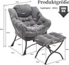 LVHOM Relaxsessel mit Hocker, Armlehnstuhl Fernsehsessel Produktbild-Vorschau 7