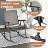 COSTWAY 2er Set Schaukelstühle klappbar mit atmungsaktivem Produktbild-Vorschau 5