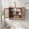 Sweiko 63CM porta di vetro Vintage doppia porta armadio a Anteprima dell’immagine prodotto 4