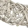 Dekokranz Holz Deko Rattan Natur Weiß Ø40cm H9,5cm - Shabby Produktbild-Vorschau 2