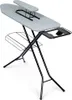 A product shot of an ironing board with an attached sleeve board and a wire rack underneath, set against a white background. Anteprima dell’immagine prodotto