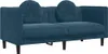 vidaXL 2-tlg. Sofagarnitur mit Kissen Blau Samt Produktbild-Vorschau 4