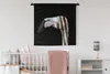 MuchoWow® Wandteppich Wandbehang Flamingo - Schnabel - Produktbild-Vorschau 1