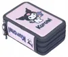 Piórnik potrójny z wyposażeniem Kuromi Pink Majewski Podgląd zdjęcia produktu 7
