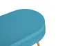 SalesFever Sitzpouf oval | Bezug Samt-Stoff | Gestell Produktbild-Vorschau 4