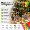 100 mètres de chaîne de fanions XXL multicolores - Bannière Voir les images du produit 5