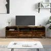 vidaXL TV skrinka údený dub 150x30x44,5 cm odvodený výrobok Náhľad obrázku produktu 2
