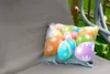 MuchoWow® Outdoor Kissen - Bunte Ostereier auf einem Produktbild-Vorschau 2
