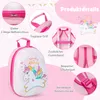 Product details of a pink unicorn backpack. Produktbild-Vorschau