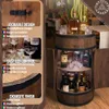 Barový stůl Creative Cooper Barrel s dvířky a LED Náhled obrázku produktu 7