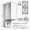 Maxkomfort Außenwandleuchte 1268E1-SN IP44 Up&Down mit Produktbild-Vorschau 8