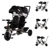 Babyshoppen Geschwisterdreirad Hip Hop, Schiebegriff, Sitze Produktbild-Vorschau 1