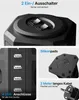 Collage of product features including switches, USB ports, and the bottom of the power strip. Produktbild-Vorschau