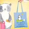 Mr. & Mrs. Panda Tote Bag Fließend Surfen - Sky Blue - Produktbild-Vorschau 2