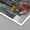 Poster - Poster ohne Rahmen - Rot Fahrrad Allee - 30x30 cm Produktbild-Vorschau 2