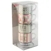 Set di 4 tazze in porcellana con supporto in metallo, marca Anteprima dell’immagine prodotto 3