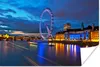 MuchoWow® Poster Bunte Gebäude und das London Eye am Abend Produktbild-Vorschau 1