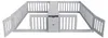 Letto per bambini 90x200 cm in legno, color grigio, con Anteprima dell’immagine prodotto 7