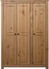 vidaXL Kleiderschrank 3-Türig 118×50×171,5 cm Kiefer Panama Produktbild-Vorschau 12