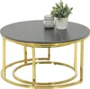 2er Set Couchtisch/Beistelltisch Joel - Rund - Sintered Produktbild-Vorschau 3