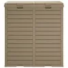 vidaXL Zewnętrzny kosz na śmieci Jasnobrązowy 78x41x86 cm Podgląd zdjęcia produktu 5