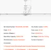 A technical drawing of a ceiling fan with dimensions and specifications listed below. Anteprima dell’immagine prodotto