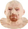 Starý muž Obličej kryt Halloween Latex pokrývka hlavy Náhled obrázku produktu 3