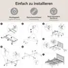 Polsterbett 140x200 cm, Bettgestell mit Höhenverstellbarem Produktbild-Vorschau 14