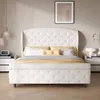 Letto imbottito INONEFT, 140 x 200 cm, letto matrimoniale, Anteprima dell’immagine prodotto 2