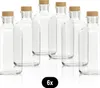 COM-FOUR® 6x Glasflasche 500 ml mit Korken - leere Flasche Produktbild-Vorschau 7