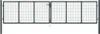 vidaXL Maschen-Gartentor verzinkter Stahl 400 x 75 cm Grau Produktbild-Vorschau 7