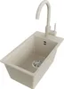 PRIMAGRAN Granitspüle Beige 28x50cm, Spülbecken 1 Becken + Produktbild-Vorschau 1