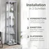 Glasböden 4-er Set - Erweiterungsset für Glasvitrine 1trg Produktbild-Vorschau 6