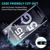 A smartphone screen protector is shown at an angle, with marketing text and graphics overlaid. Produktbild-Vorschau