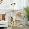 PawHut Tiragraffi 134 cm di altezza Tiragraffi per gatti Anteprima dell’immagine prodotto 2