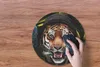 MuchoWow® Mauspad Mousepad Tiger - Blumen - Kleidung 40x40 Produktbild-Vorschau 3