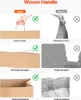 SucceBuy papírové tašky s uchem, 100 kusů, 457x178x483 mm, Náhled obrázku produktu 3