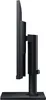Side view of a black computer monitor on a stand. Produktbild-Vorschau